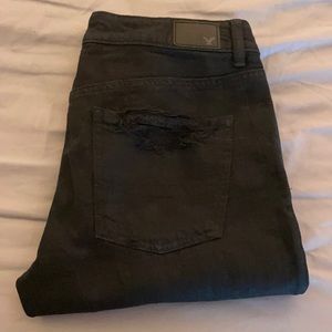 American Eagle Tomgirl black jeans